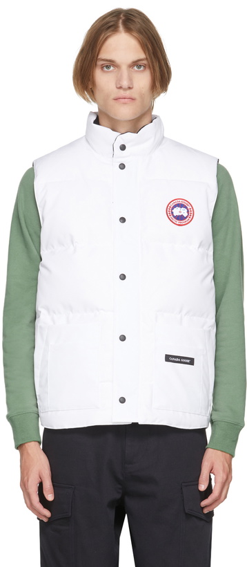 Photo: Canada Goose White Down Polar Bears International Freestyle Vest