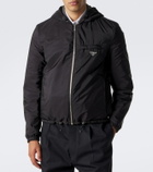 Prada Reversible Re-Nylon and leather jacket