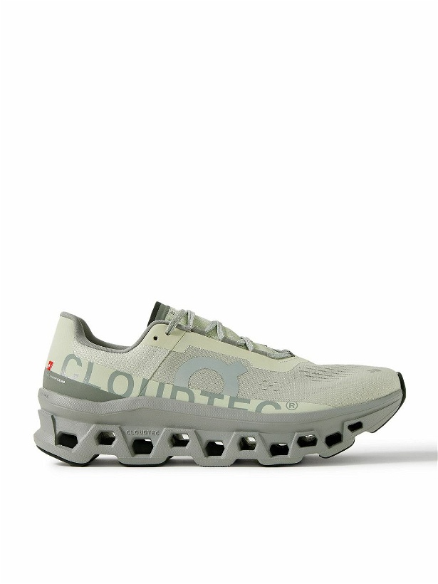 Photo: ON - Cloudmonster Rubber-Trimmed Mesh Running Sneakers - Green