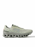 ON - Cloudmonster Rubber-Trimmed Mesh Running Sneakers - Green