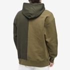 Tommy Jeans Men's Two Tone Popover Hoodie in Green