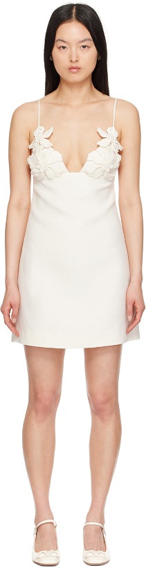 Photo: Valentino Off-White Embroidered Minidress