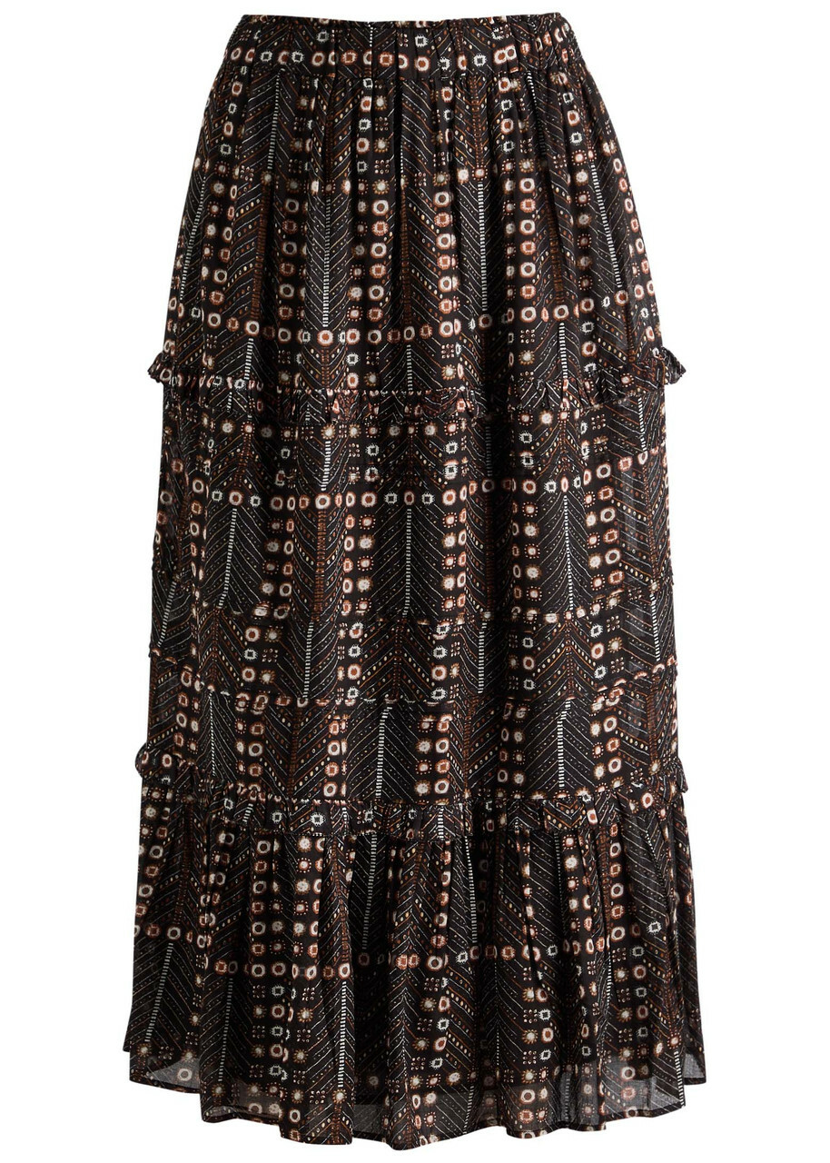 Marant Etoile Berthe floral jacquard midi skirt Isabel