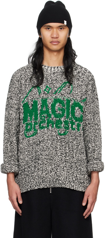 Photo: Jil Sander Black & White 'Magic Orchestra' Sweater