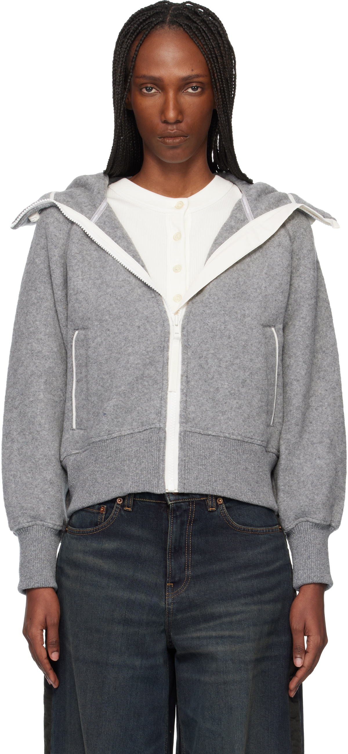 Canada Goose Gray 'White Label' Chilliwack Bomber Jacket