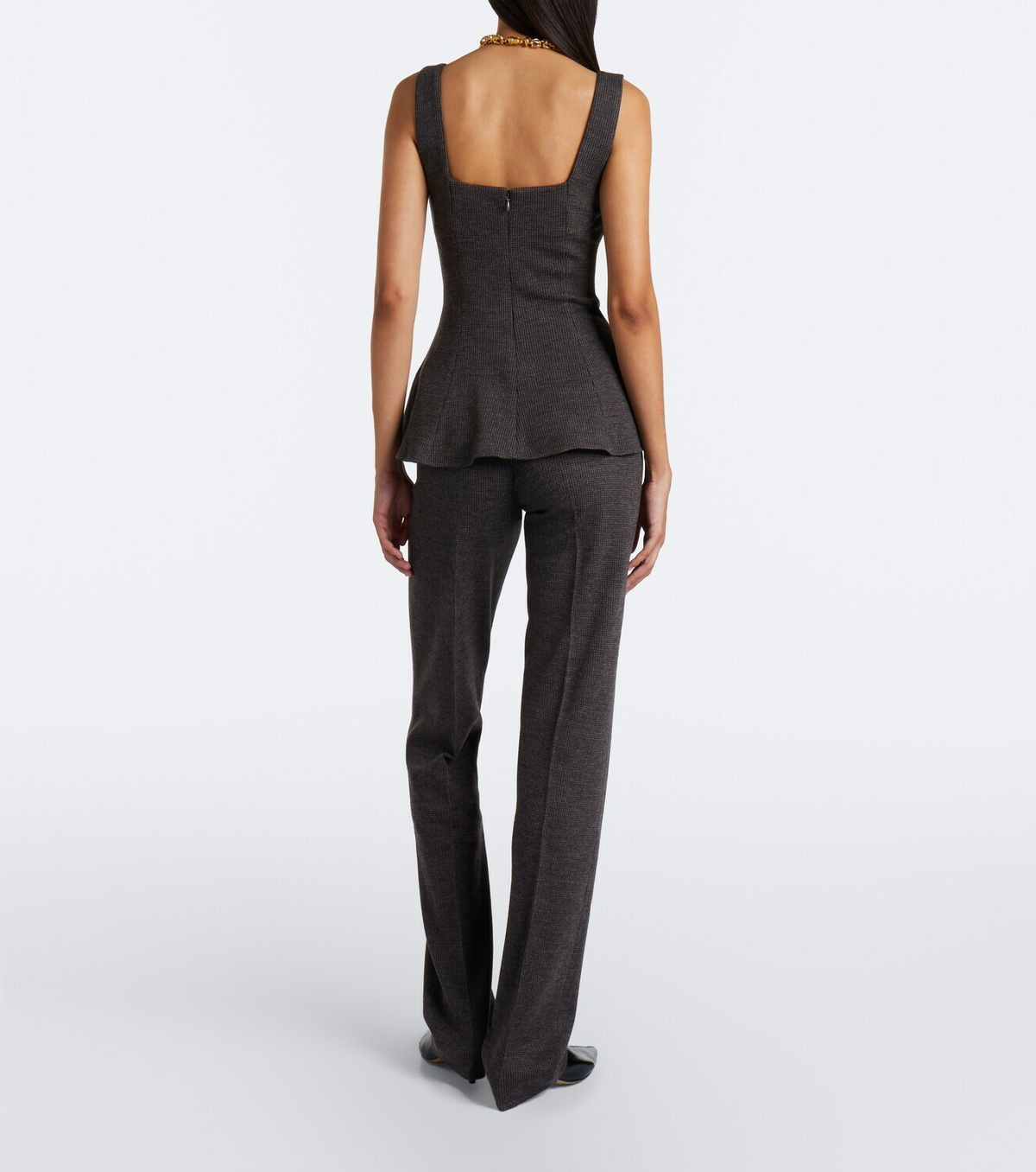 Ralph Lauren Collection Macy wool jersey straight pants