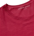 Derek Rose - Basel 8 Stretch Micro Modal Jersey T-Shirt - Burgundy