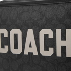 Coach Men's Charter Graphic Crossbody Bag in Charcoal Multi Signature Leather