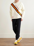 BODE - Tapered Logo-Appliquéd Cotton-Jersey Sweatpants - Black