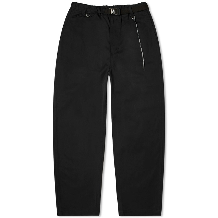 Photo: MASTERMIND WORLD Men's Belted Drawstring Skull Trousers in Black