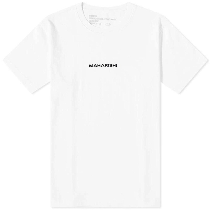 Photo: Maharishi Men's MILTYPE Classic Logo T-Shirt in White