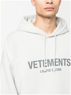 VETEMENTS - Logo Limited Edition Print Cotton Hoodie