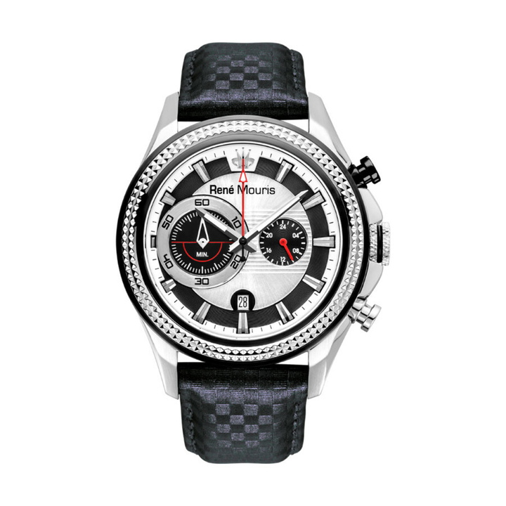 Photo: Rene Mouris Trofeo Chronograph Silver andBlack Dial Mens Watch 90119RM1