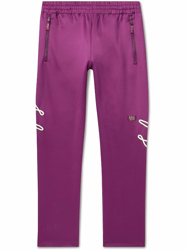 Photo: Abc. 123. - Logo-Appliquéd Jersey Track Pants - Purple