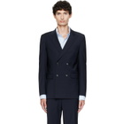 BOSS Navy Double-Breasted Blazer