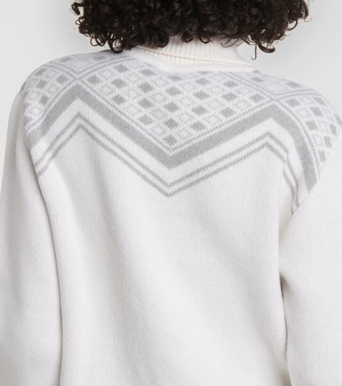 Jet Set Wool intarsia turtleneck sweater
