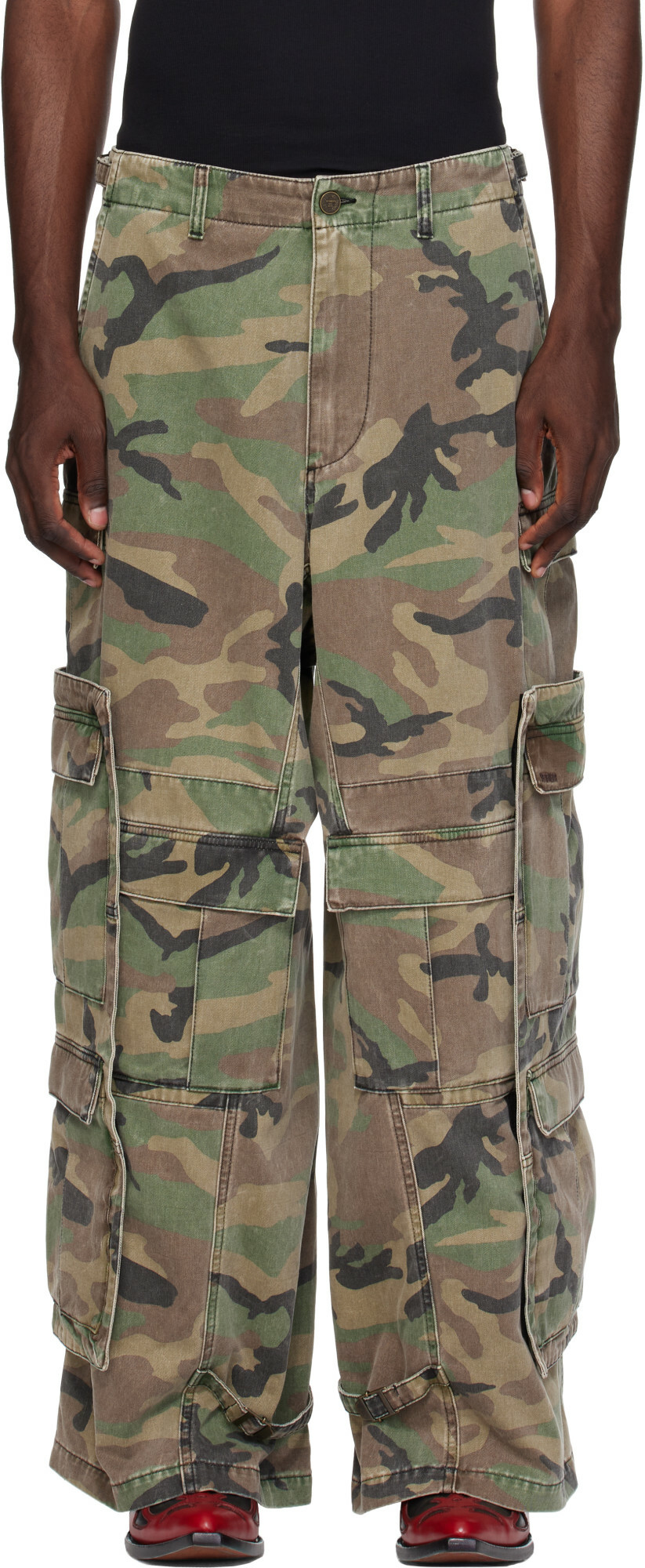 VETEMENTS Khaki Merged Cargo Pants