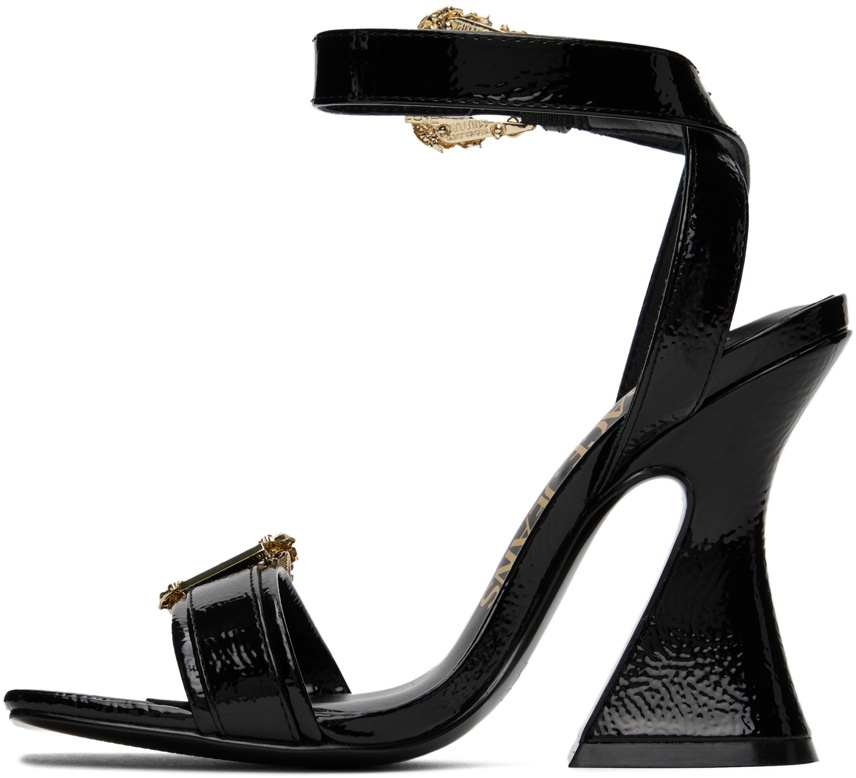 Versace Jeans Couture Black Kirsten Heeled Sandals Versace