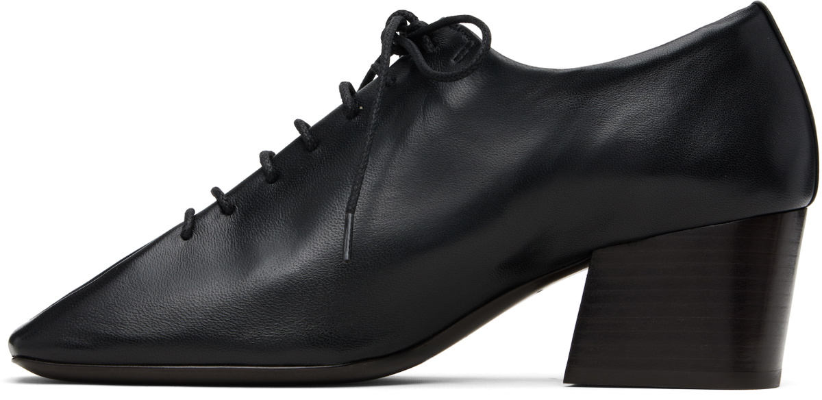 LEMAIRE Black Souris Classic Derby Heels