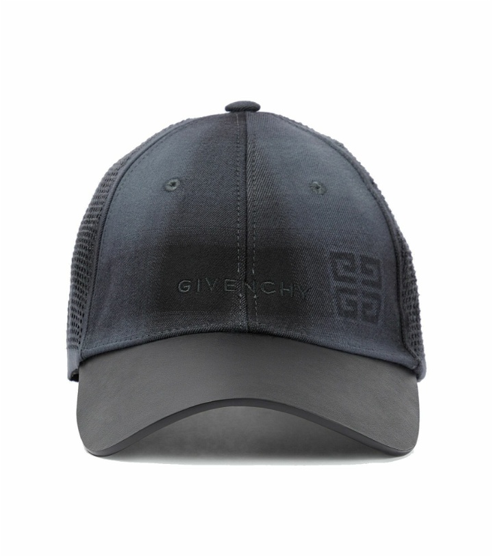 Photo: Givenchy - Leather-trimmed baseball cap
