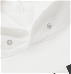 AMBUSH® - Logo-Print Fleece-Back Cotton-Jersey Hoodie - White