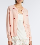 Simone Rocha Crystal-embellished wool and silk cardigan
