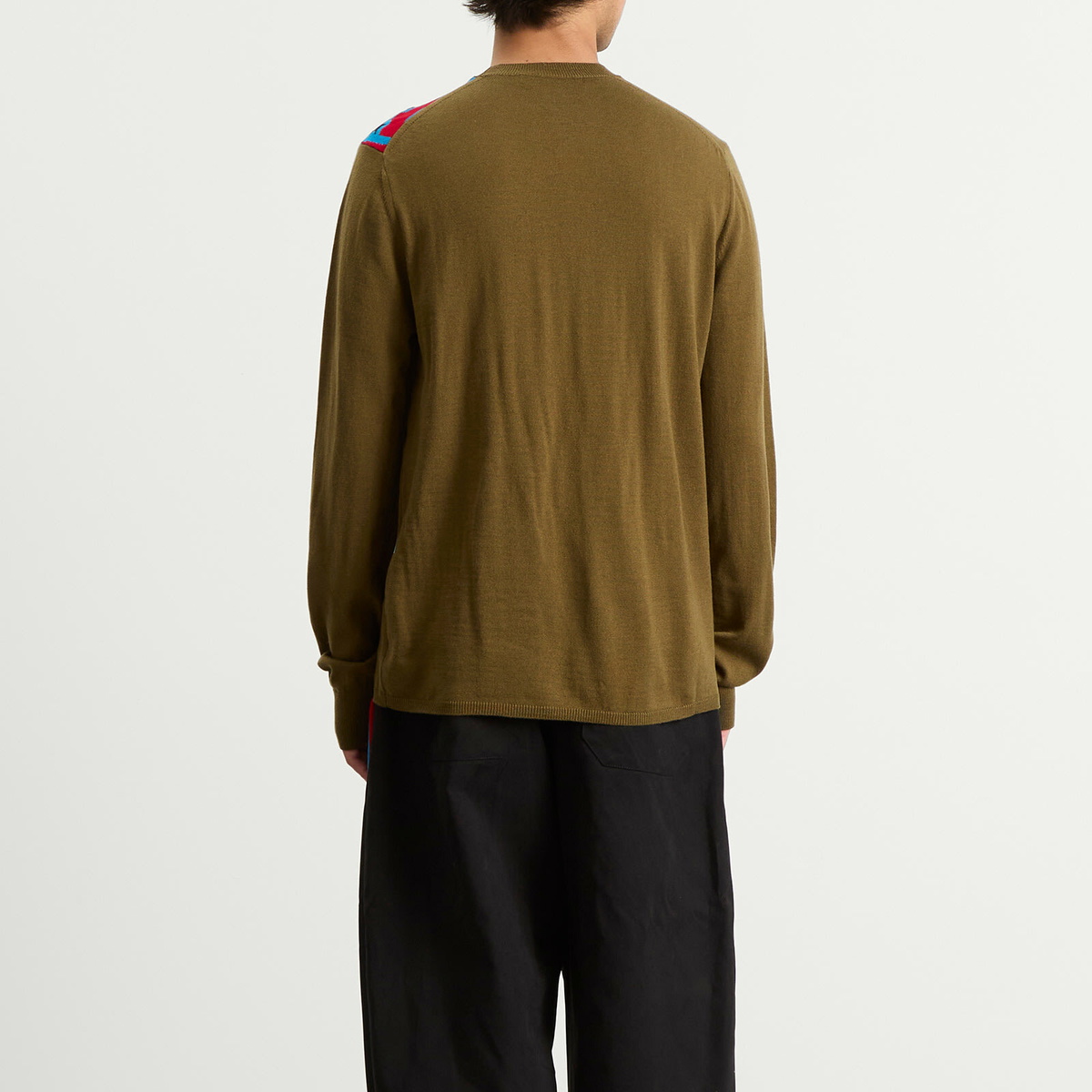 Comme des Garçons SHIRT Men's Football Scarf Knit in Khaki