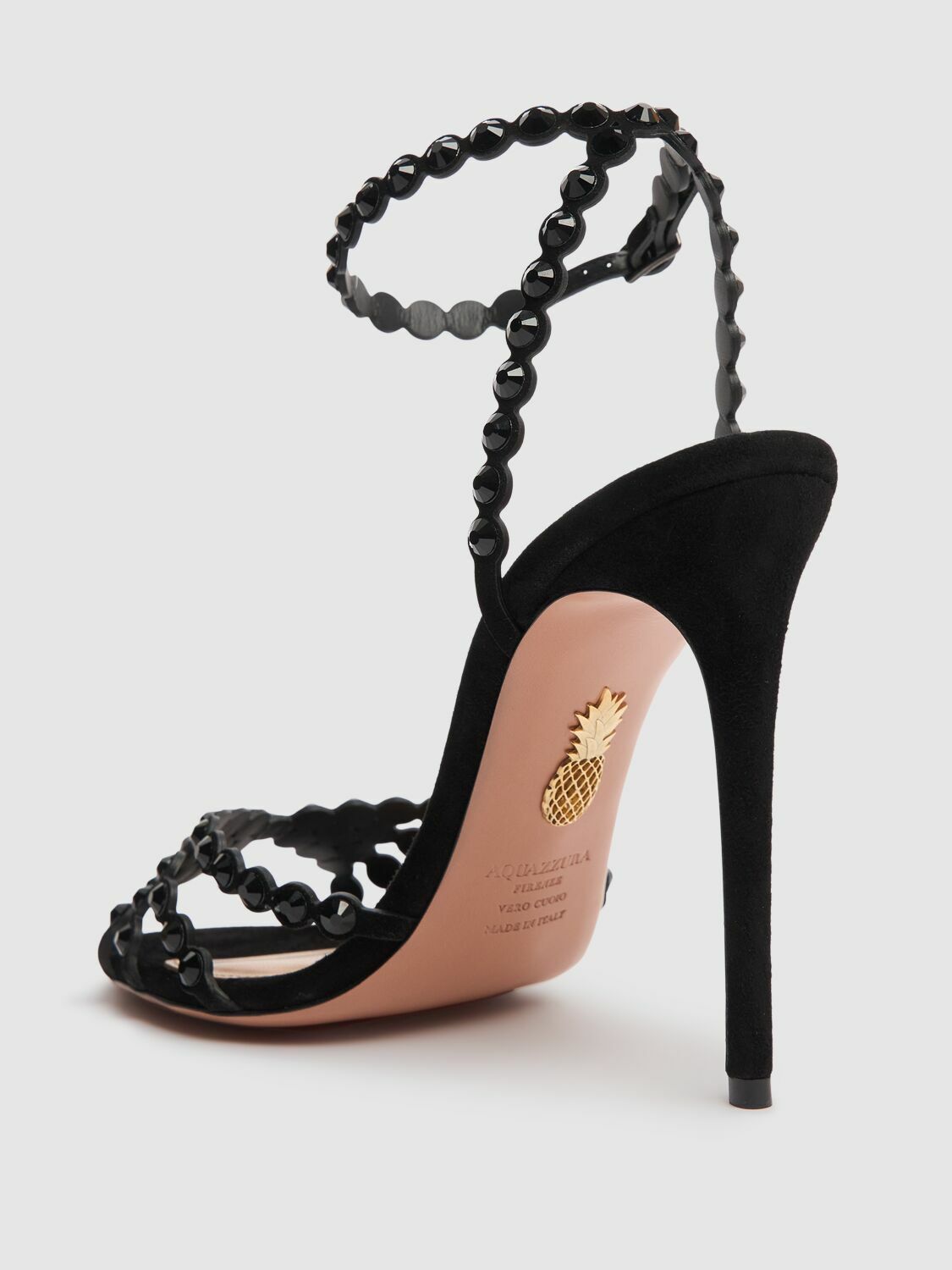 AQUAZZURA 105mm Tequila Suede Sandals