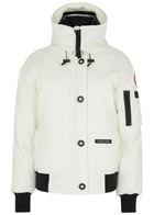 Canada Goose Chilliwack Hooded Shell Bomber Jacket White