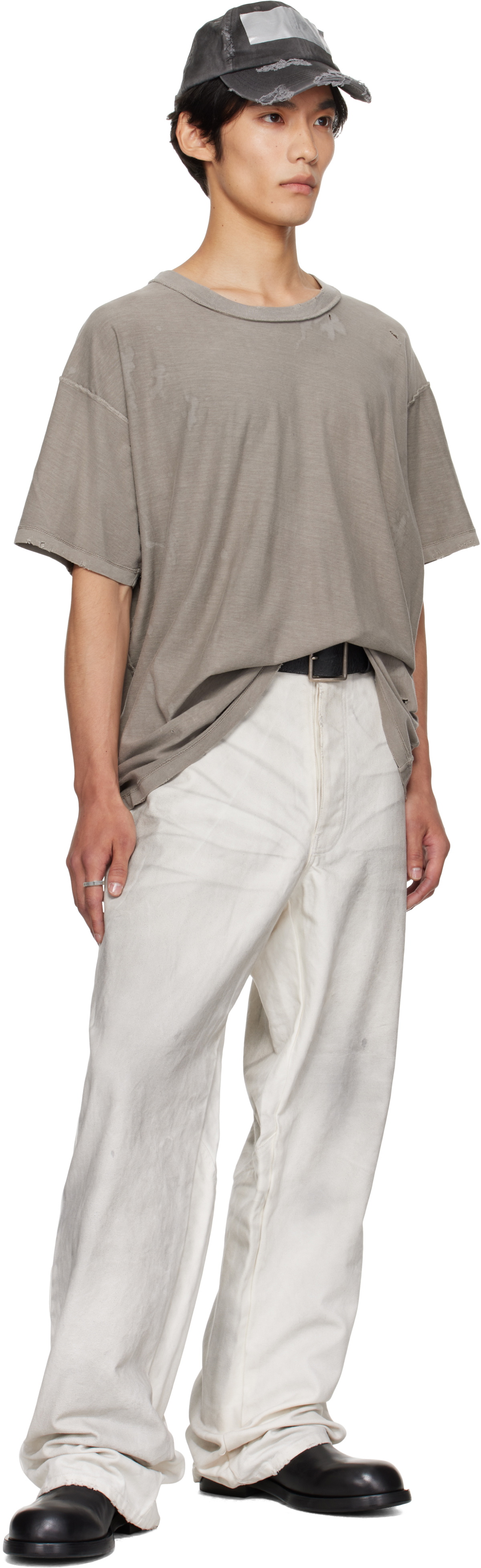 ALEXANDER DIGENOVA Off-White Underground Trousers