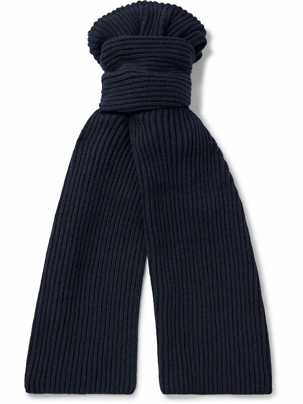 Photo: A.P.C. - Ribbed Merino Wool and Cashmere-Blend Scarf