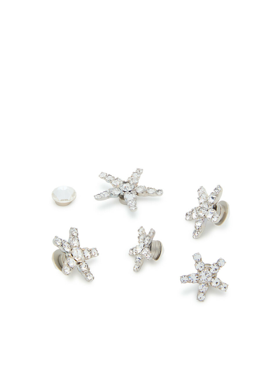 Jennifer Behr Vespera Crystal-embellished Hair Magnets - set of Five - One Size
