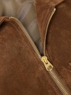 Drake's - A-2 Suede Jacket - Brown