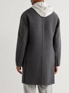 Brunello Cucinelli - Double-Breasted Virgin Wool-Twill Coat - Gray