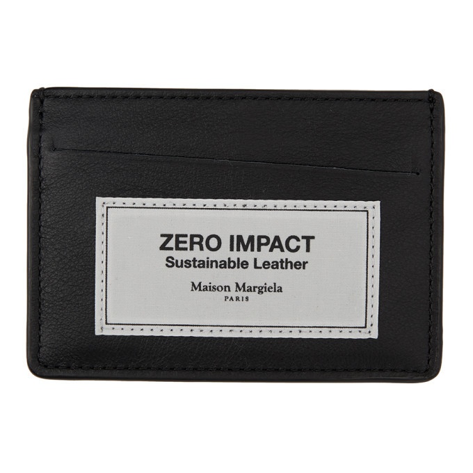 Photo: Maison Margiela Black Zero Impact Leather Card Holder