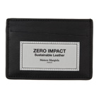 Maison Margiela Black Zero Impact Leather Card Holder