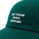 Drôle de Monsieur Men's Slogan Logo Cap in Dark Green 