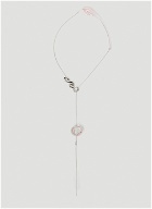 Marble Suspension Necklace in Silver
