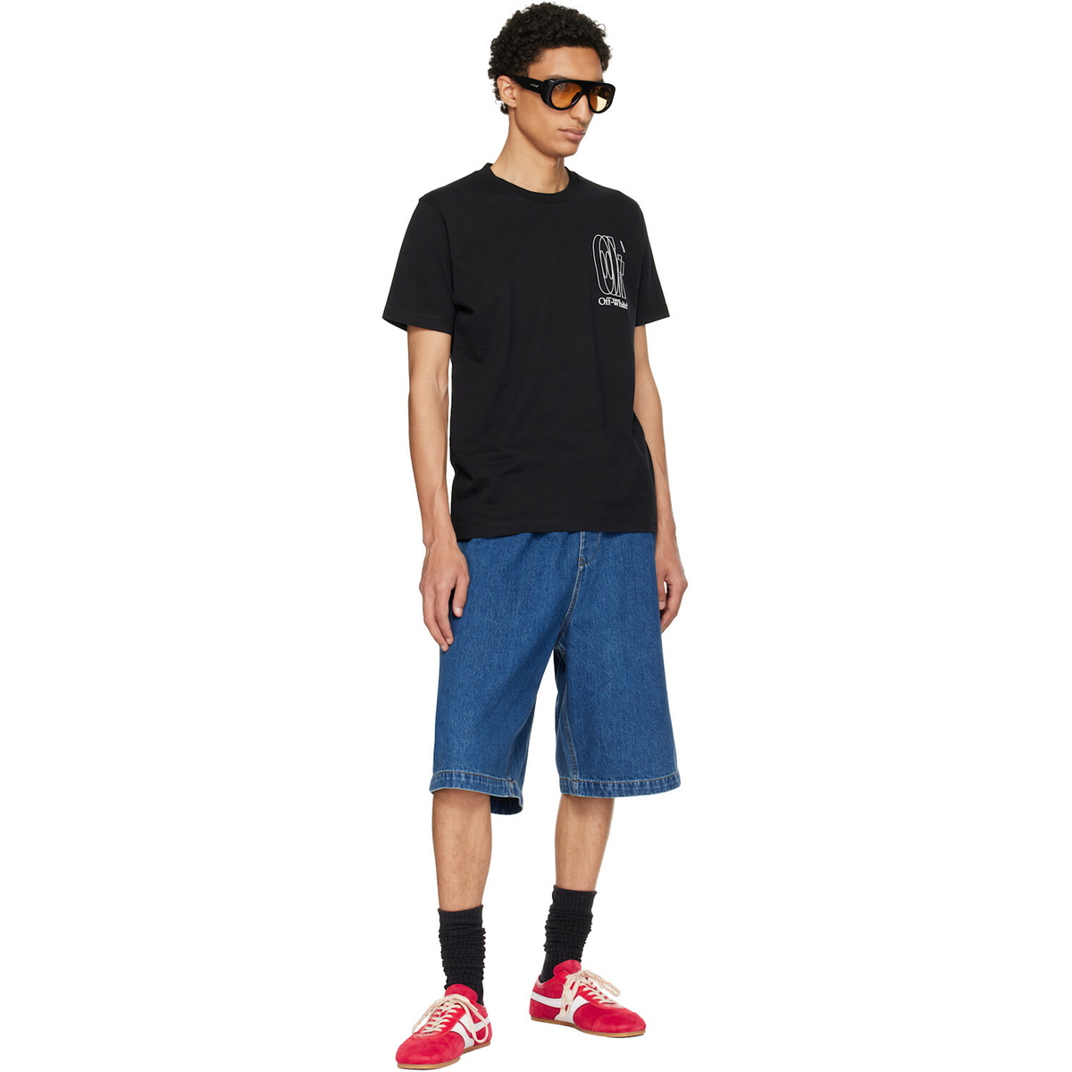 Off-White Black Big Double Arrow Slim T-shirt