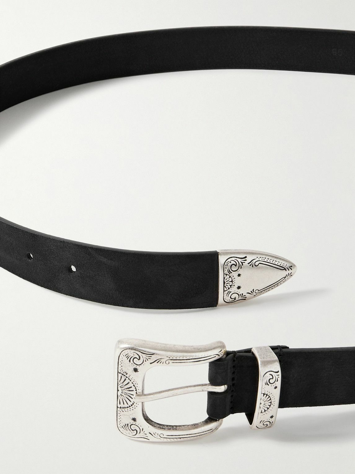 Anderson's - 3cm Nubuck Belt - Black