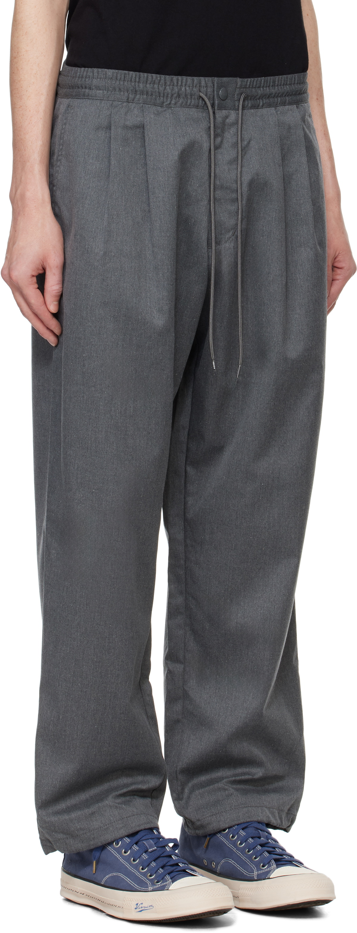 Neighborhood Gray Baggy Silhouette Easy Trousers