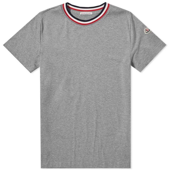 Photo: Moncler Maglia Tricolour Collar Tee