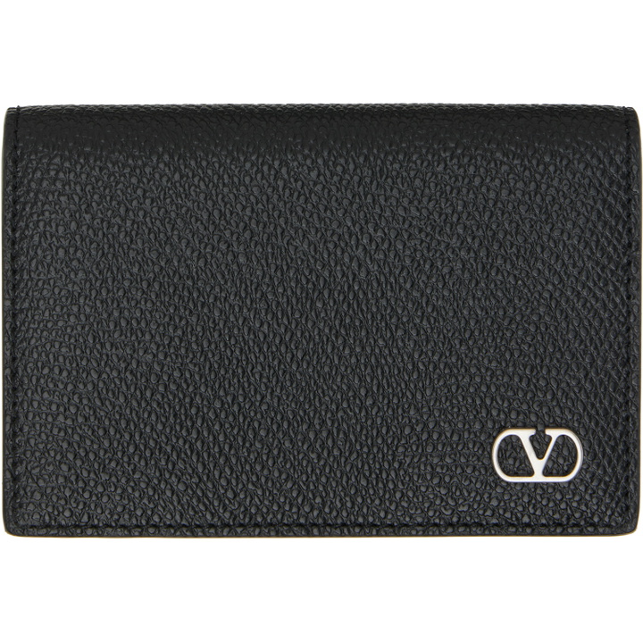 Photo: Valentino Garavani Black VLogo Signature Card Holder
