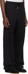 Dries Van Noten Black Cotton Sweatpants