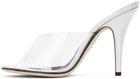 Giuseppe Zanotti Silver Curvy 105mm Heeled Sandals