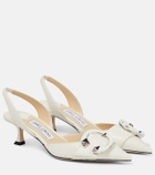 Jimmy Choo - Moni leather slingback pumps
