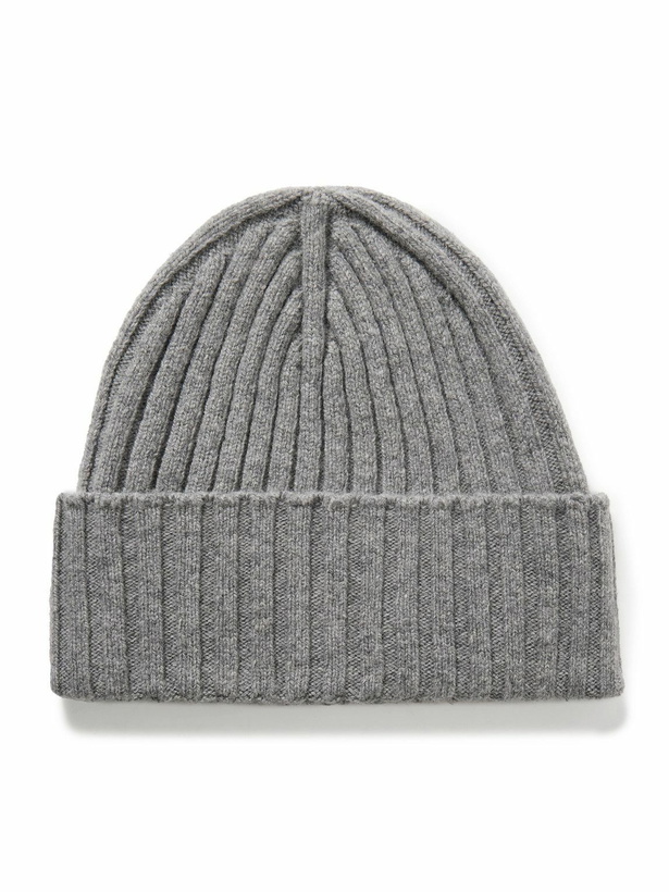Photo: De Petrillo - Ribbed Wool and Cashmere-Blend Beanie