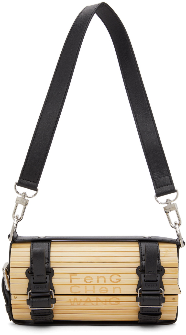 Feng Chen Wang Beige & Black Mini Bamboo Bag Feng Chen Wang