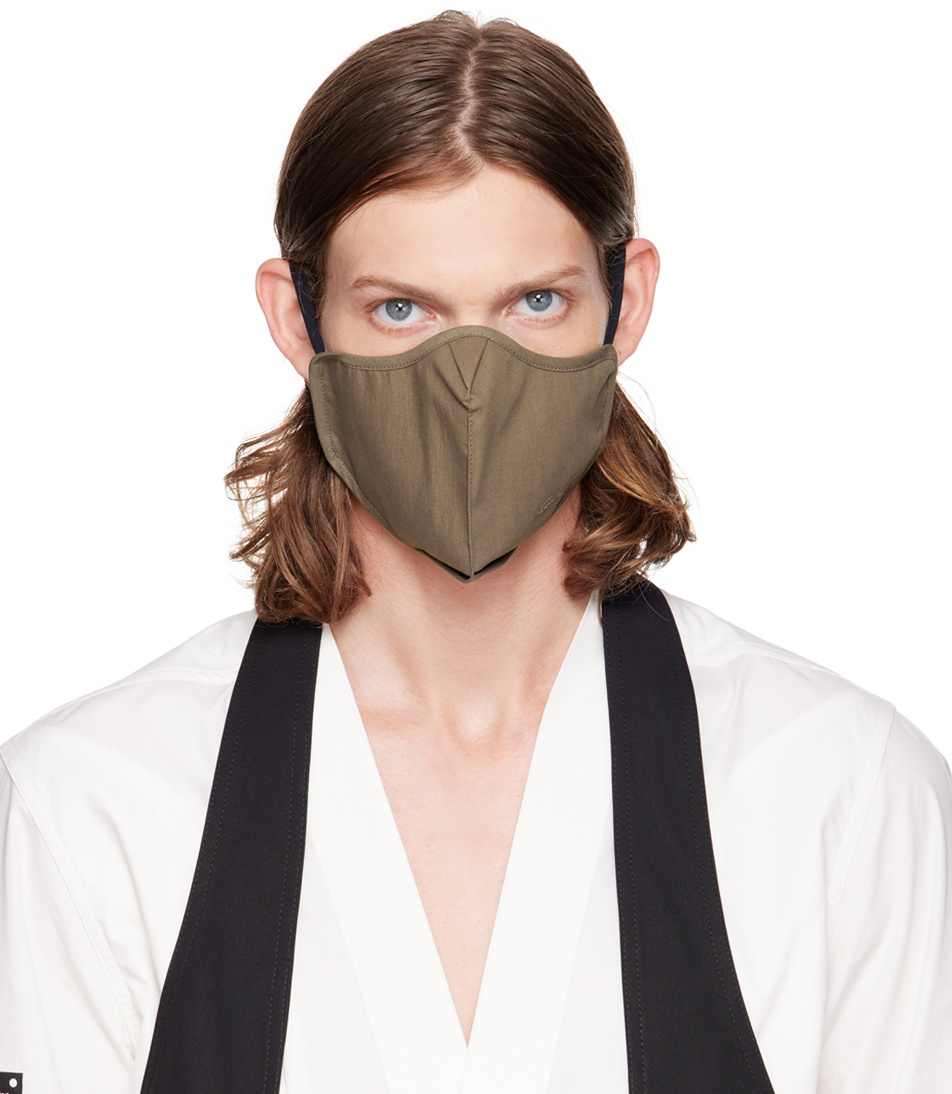 Photo: Rick Owens Taupe Embroidered Face Mask