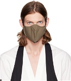 Rick Owens Taupe Embroidered Face Mask